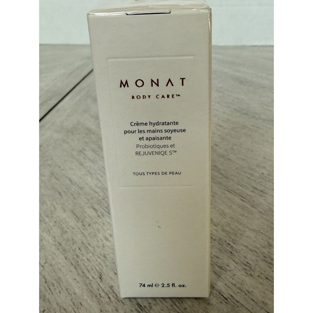 Monat Silky Soothing Hand Cream Probiotics Rejuveniqe 2.5oz Body Care New Sealed - Picture 2 of 5